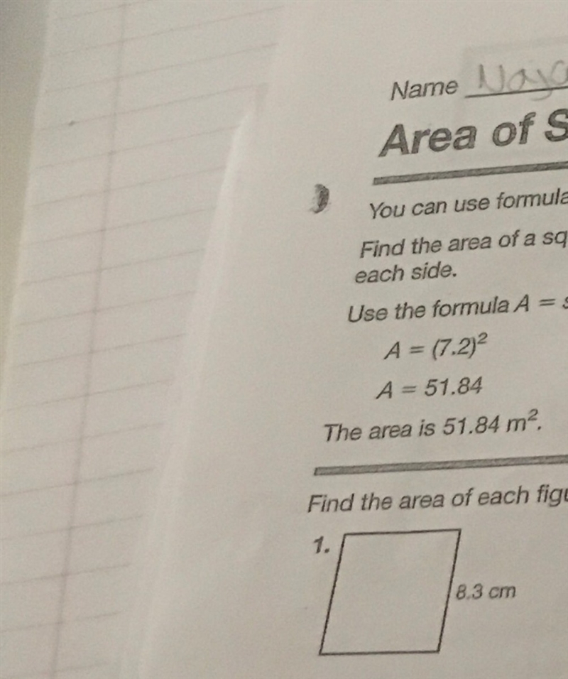 Finding the area of each figure-example-1