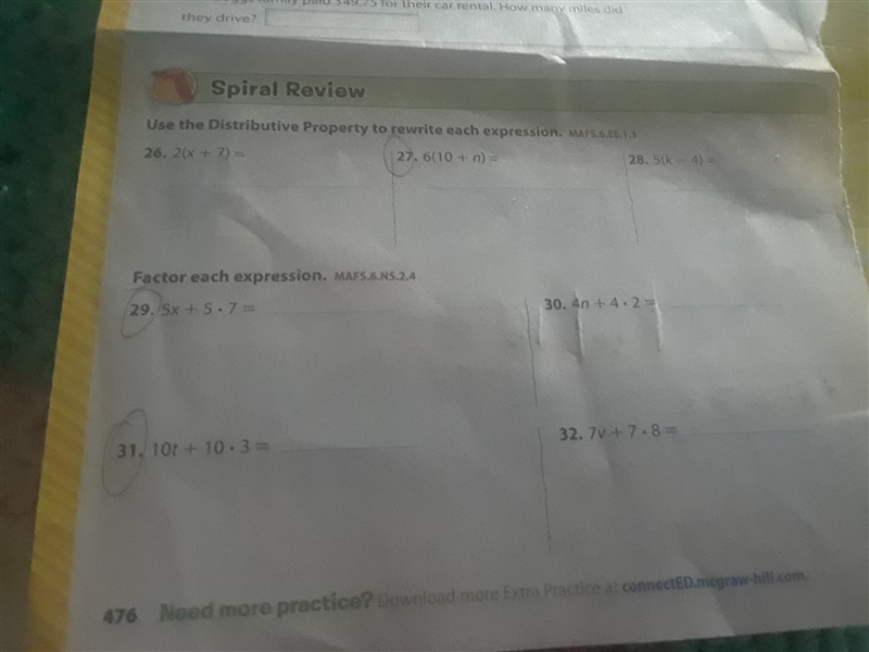 I need help on these please ! only 27, 29, 31,-example-1