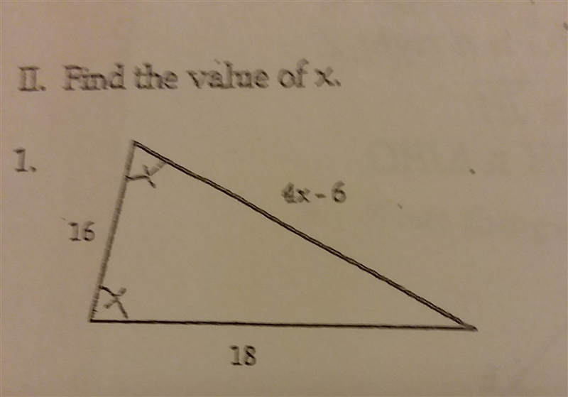 I need to know how the find the value of x-example-1