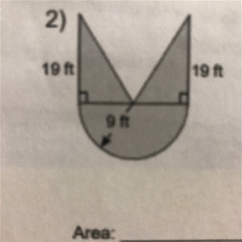 Find the area of the figure-example-1