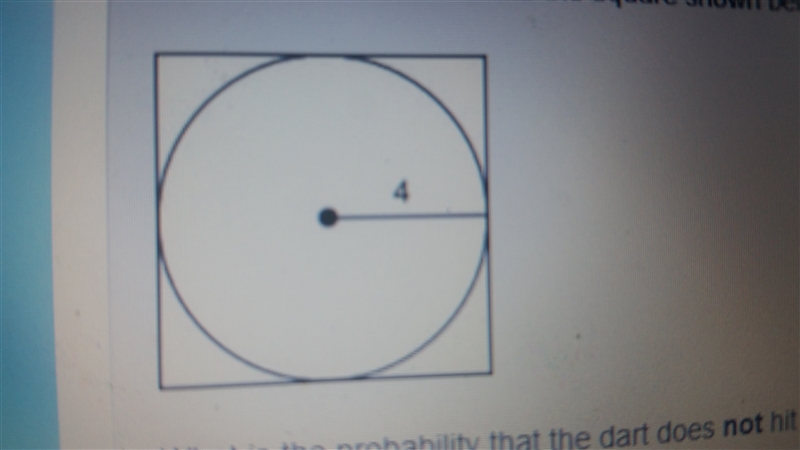 Abel throws a dart that hits the square shown. What is the probability that the dart-example-1