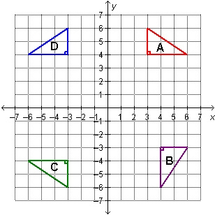 Which choices correctly describe reflections in the diagram? Check all that apply-example-1