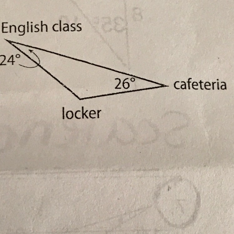 The map At the right shows ELLies locker,her English class,and the cafeteria.is her-example-1