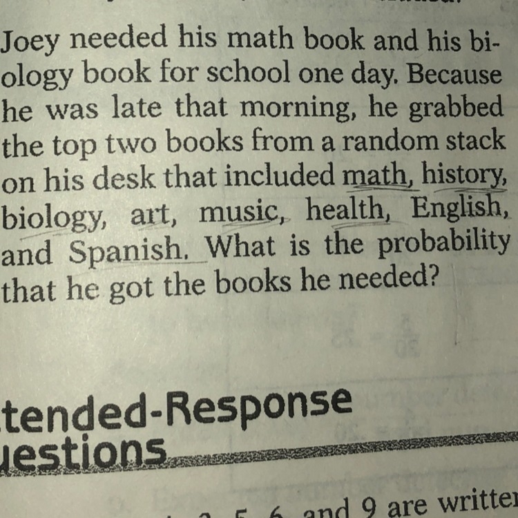 What is the probability that Joey got his math book and biology book?-example-1