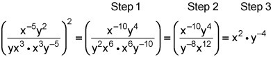 WILL GIVE BRANILEST ASAP Rocky simplified an expression in three steps, as shown: Which-example-1