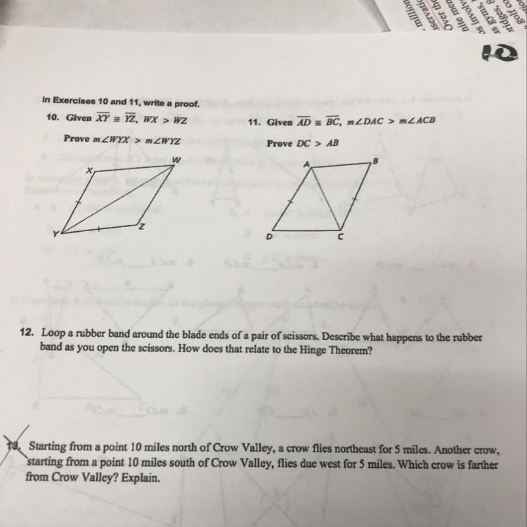 What is the hinge theorem-example-1