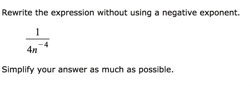 Rewrite the expression without using a negative exponent. Simplify your answer as-example-1