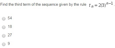 Find the third term of the sequence given by the rule (picture)-example-1