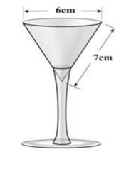 Find the height of the liquid in the glass pictured. Show all steps.-example-1