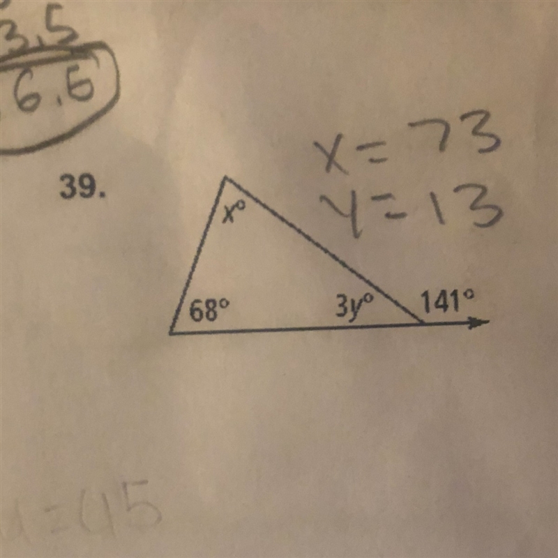 Can someone please explain how to find x and y I don’t understand this at all-example-1