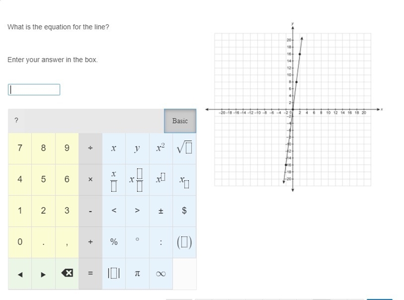 What is the equation for the line?-example-1