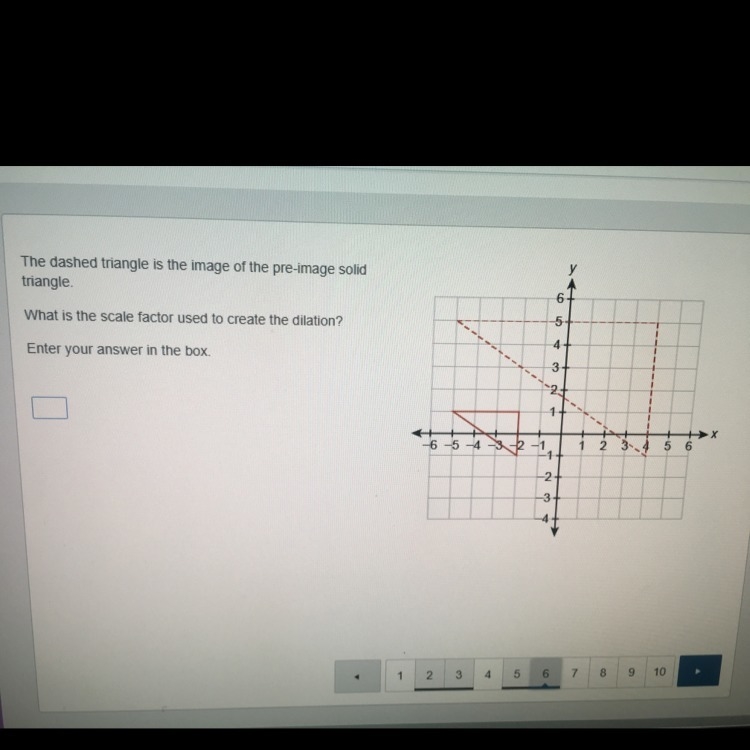 What is the scale factor used to create the dilation ?-example-1