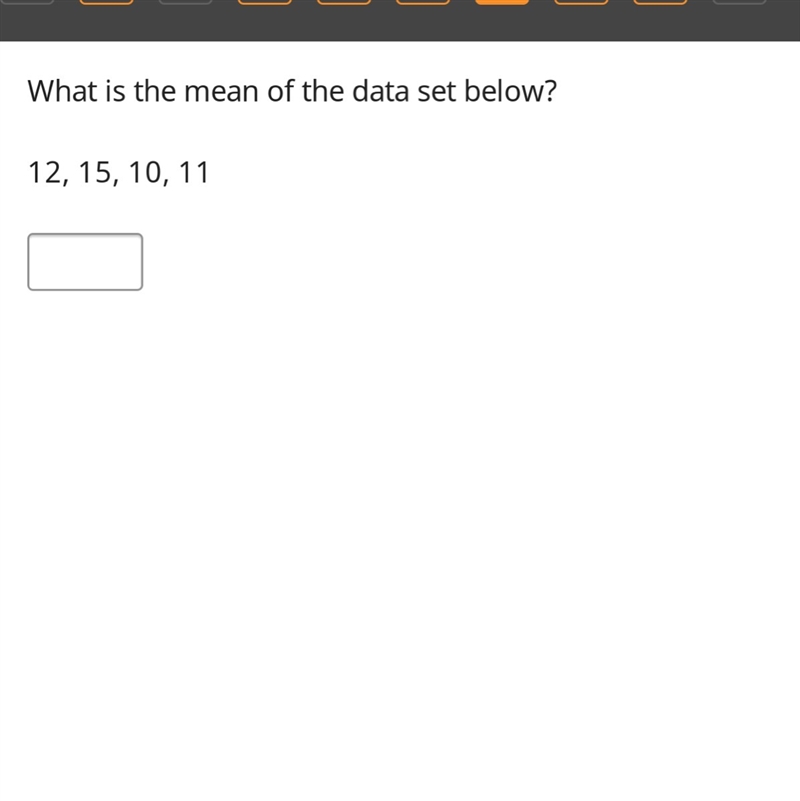 What is the mean of the data set below?-example-1