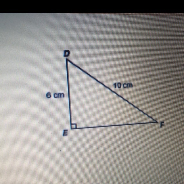 What is the length in centimeters of EF?-example-1