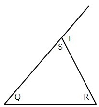 In the figure below, mR is 61°, and mT is 117°. What is mQ? A. 29 B.63 C.56 D.124-example-1