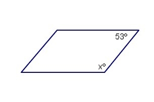 Find the value of x in the parallelogram below-example-1