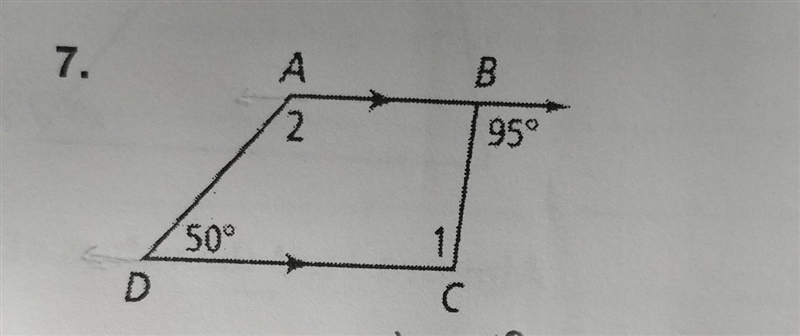 Find the m<1 and m<2. Justify each answer.-example-1