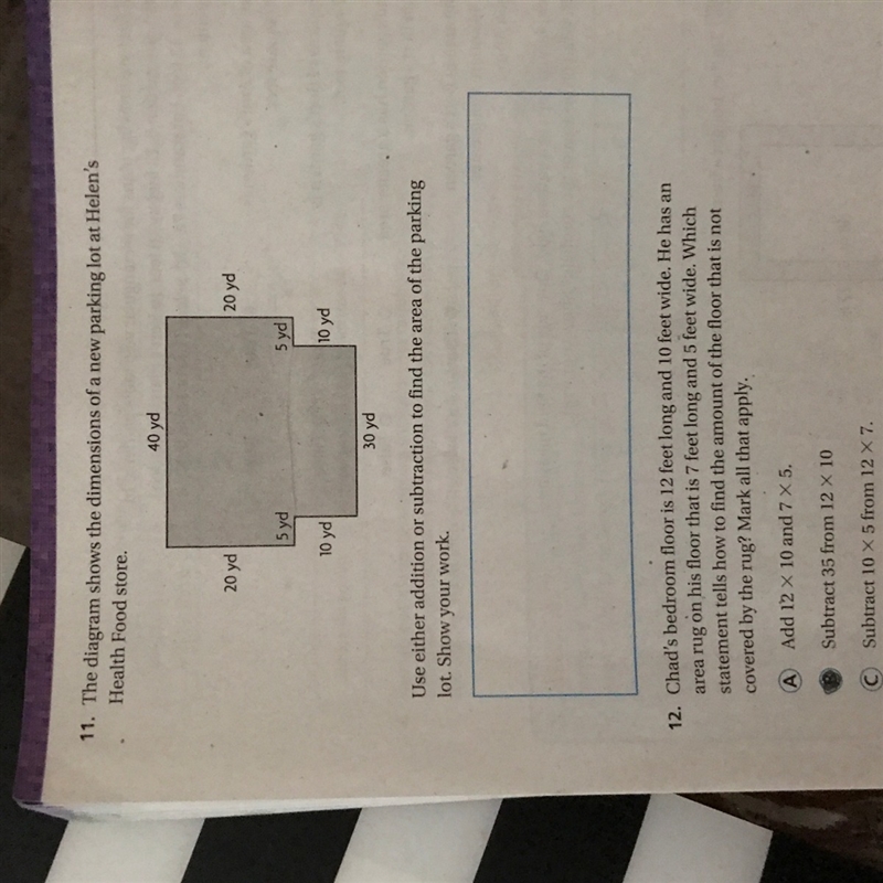 Only number 11 please but HELP-example-1