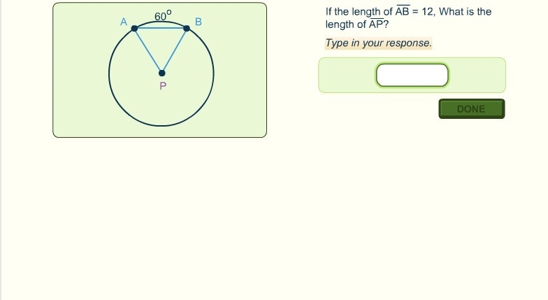 If the length of AB = 12, what is the length of AP?-example-1