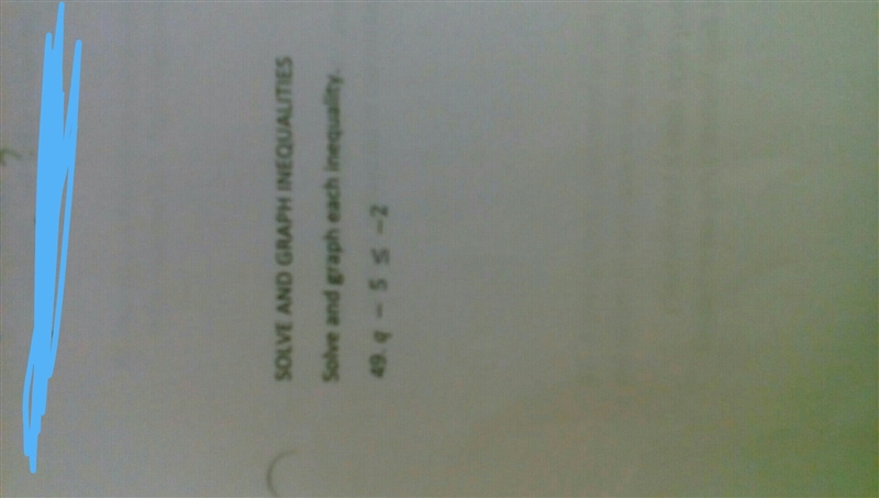 What is q - 5 \leqslant -2-example-1