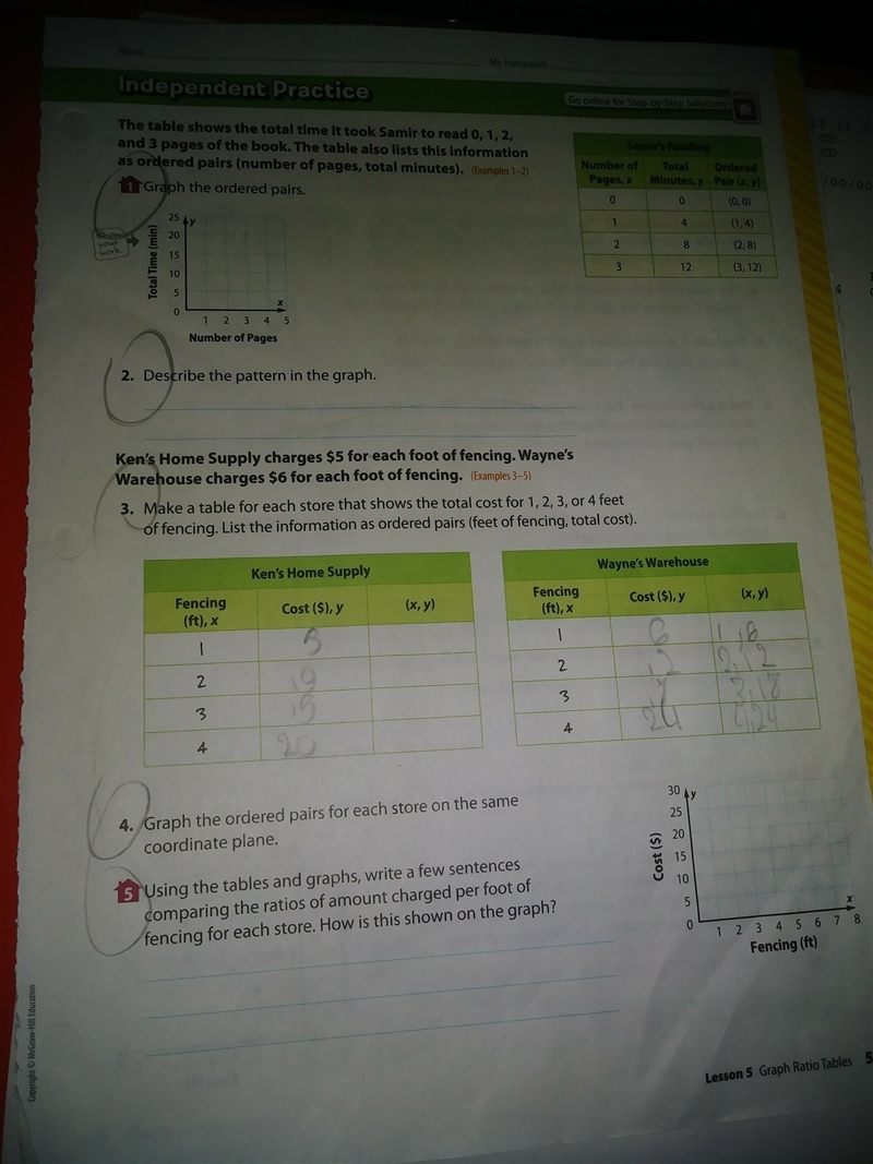 The ones with circles are the ones i need to do-example-1