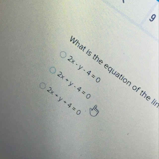 What is the equation of the line that passes through (1,2) and is parallel to the-example-1