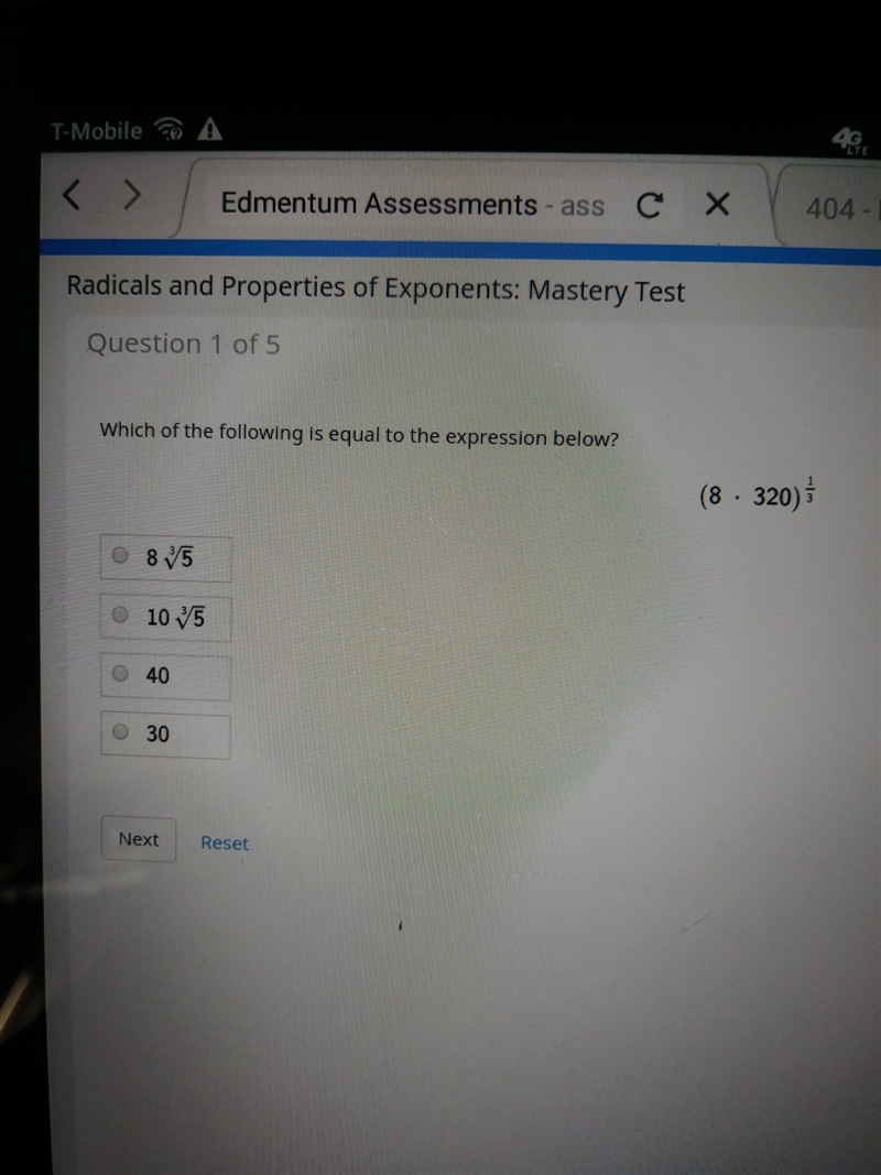 Which of the following is equal to the expression below-example-1