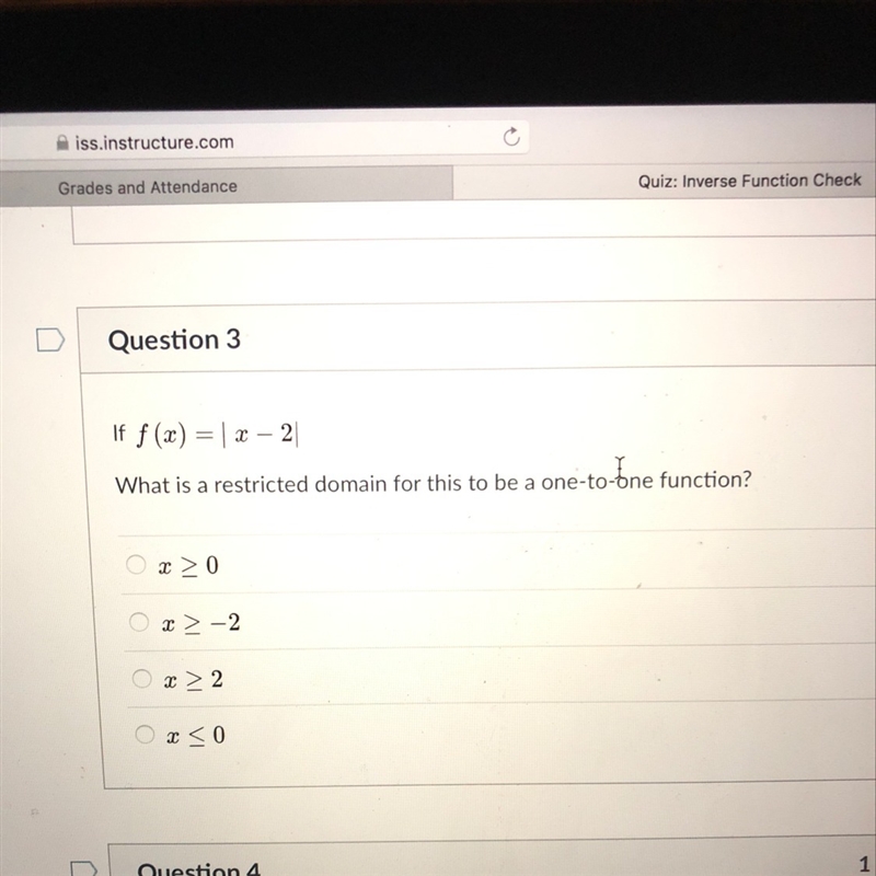 HELP what is the restricted domain for this to be a one-to- one function-example-1