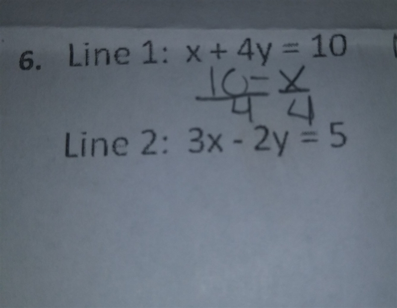 Does the given equation of line form parallel lines or not-example-1