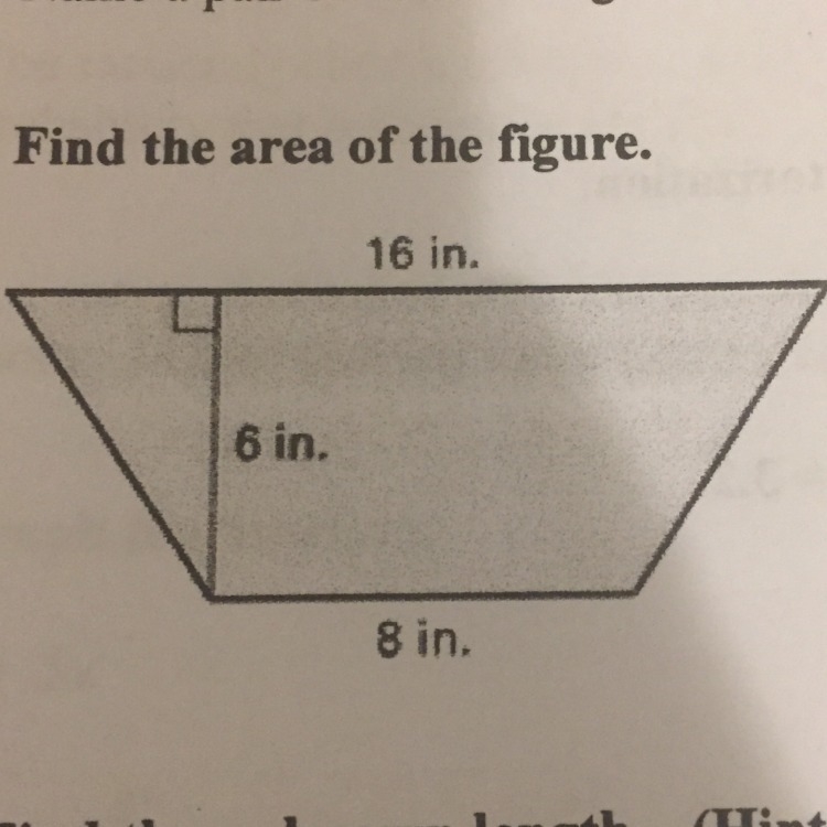 Find the area of the figure-example-1