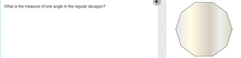 What is the measure of one angle in the regular decagon?-example-1