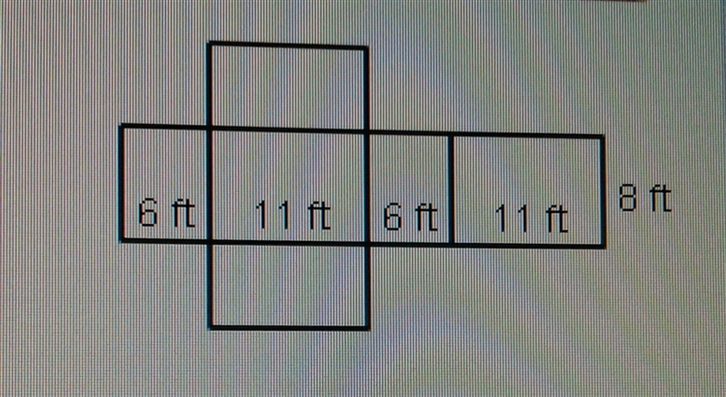 Use the net to find the surface area of the prism-example-1