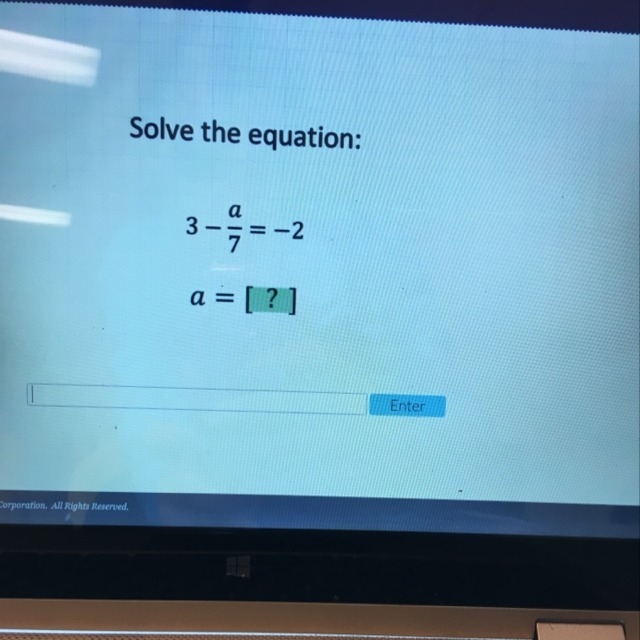 Solve the equation for A-example-1