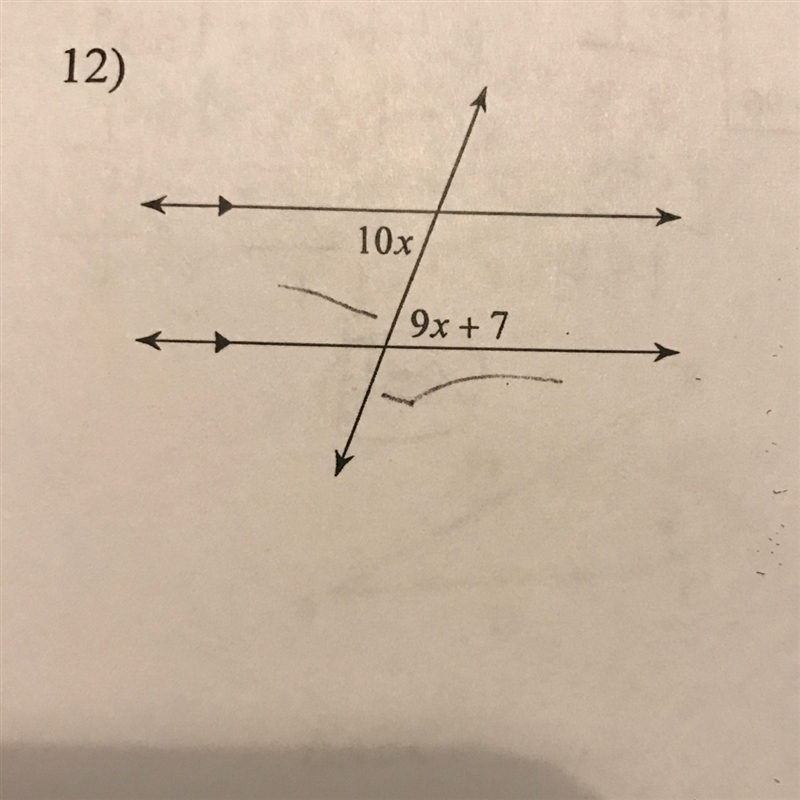 Identify the relationship then solve for x-example-1