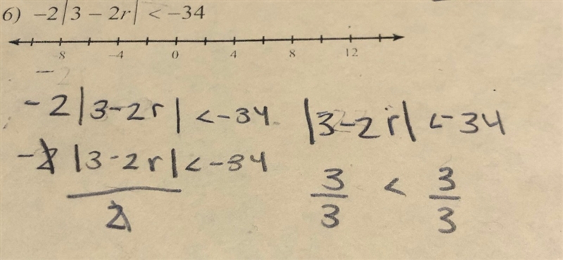 How do you solve this absolute value equation and inequality problem?-example-1