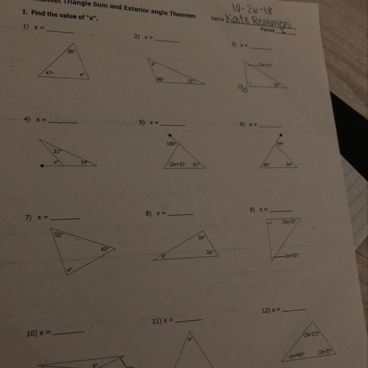 What is the value of x-example-1