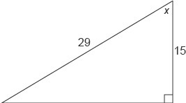 PLZ HELP!!! 50 POINTS!!!! What is the value of x in this triangle? Enter your answer-example-1