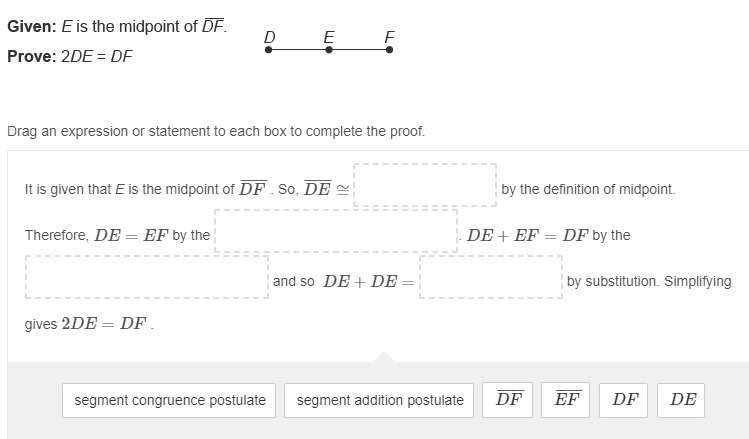 A conjecture and the paragraph proof used to prove the conjecture are shown. Drag-example-1