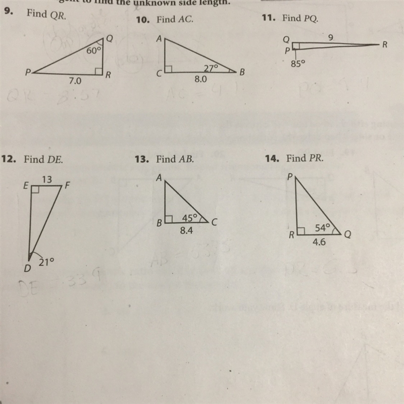 Use the tangent to find the unknown side length-example-1