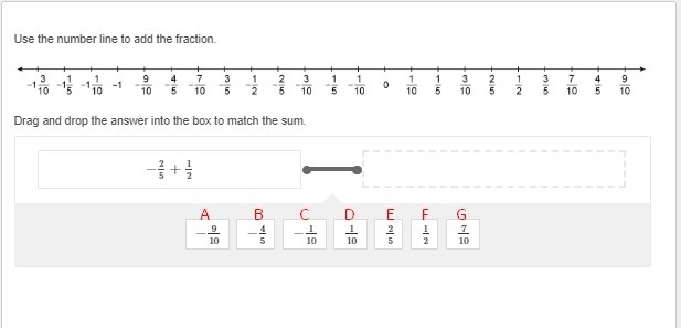 Use the number line to add the fraction.-example-1