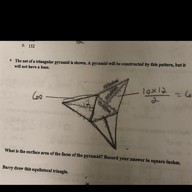 What is the surface area of the faces of the pyramid?-example-1