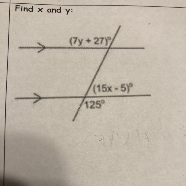 I need to know the values of x and y-example-1