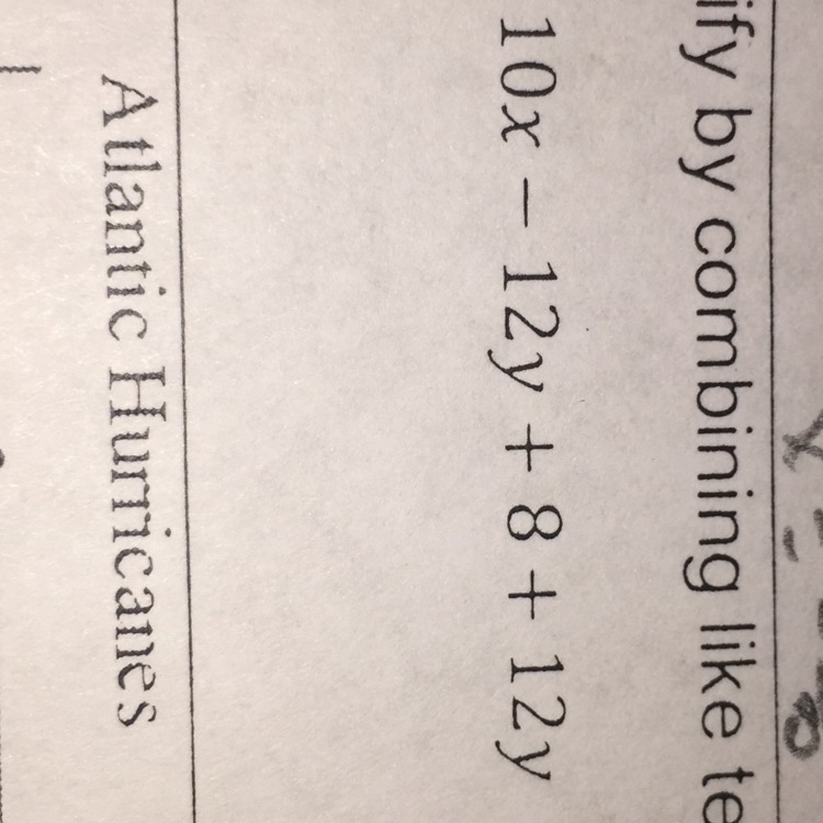 Simplify by combining like terms-example-1