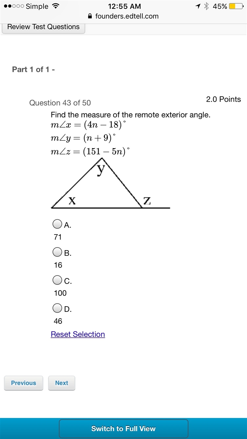 Geometry math question no Guessing and Please show work-example-1