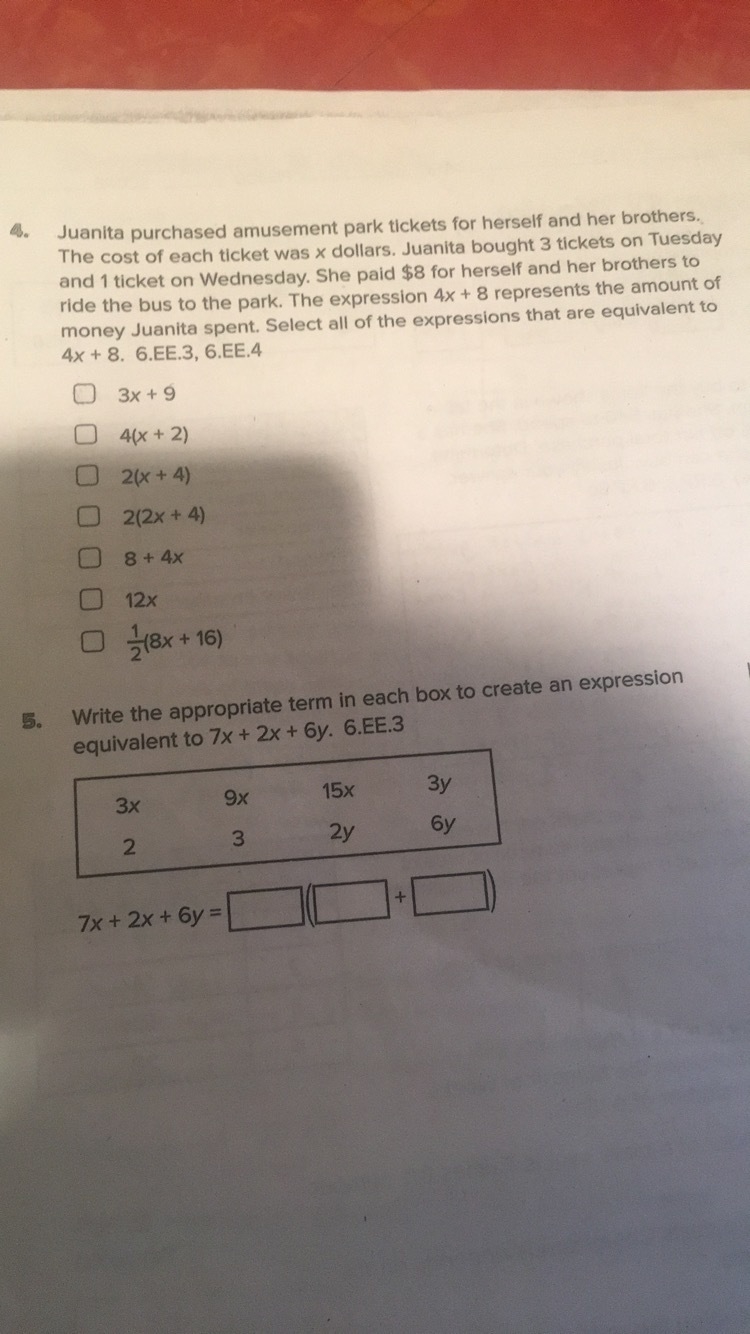 Hi, I'm doing a math project and need help on these problems ( you can just put #4 for-example-1