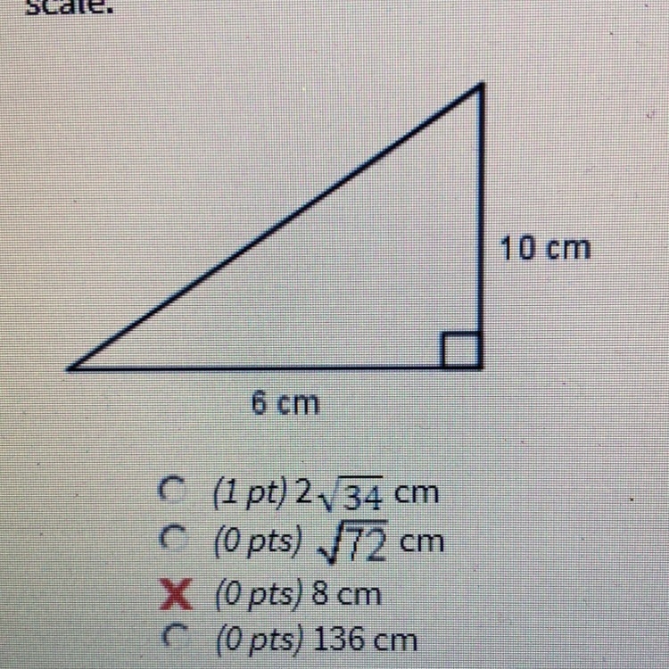 What is the length of the missing side of the triangle in simplest radical form? Please-example-1