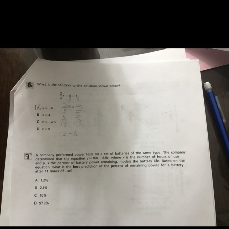 Please help me in question 9 and please explain it-example-1