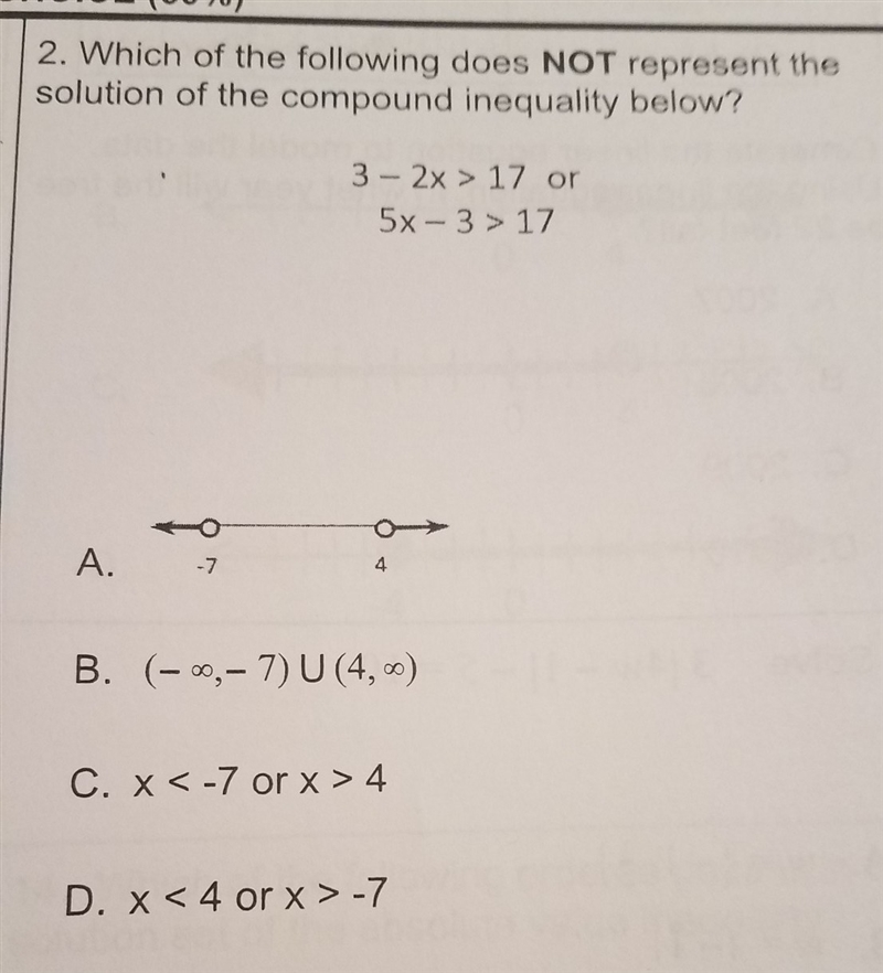 Which of the following does not represent the solution of the compound inequality-example-1