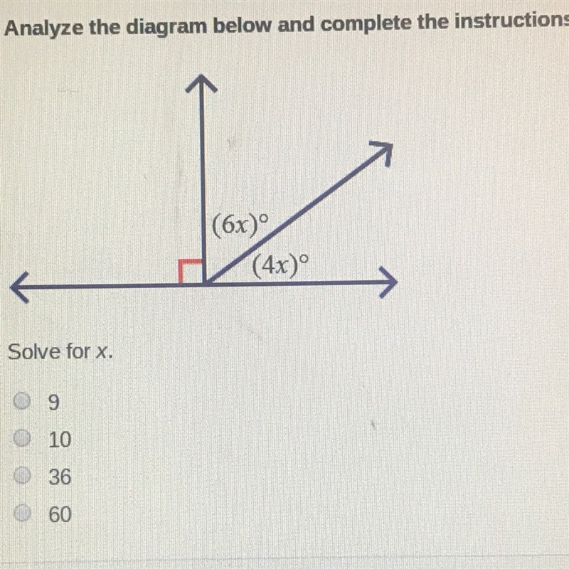 Analyze the diagram, then solve for x.-example-1