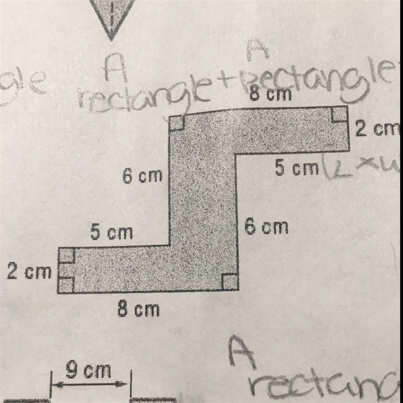 Please help me and explain. Find the area of the figure thanks-example-1